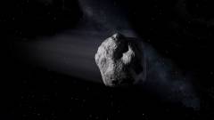 Mintát vesz egy aszteroida felszínéről a NASA kép