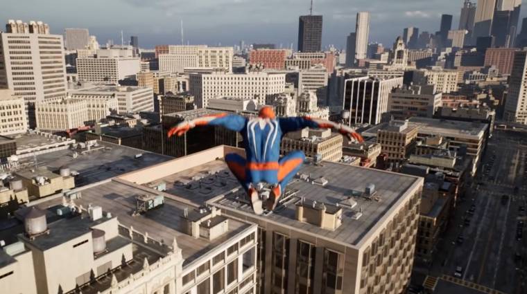 Lélegzetelállítóan festene egy Unreal Engine 5-ös Spider-Man játék bevezetőkép