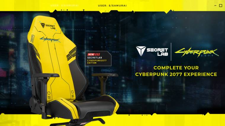 Nagyon kényelmesnek tűnik a Cyberpunk 2077 gamer szék bevezetőkép