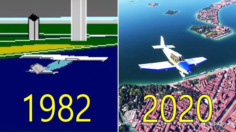 Ilyen volt régen a Microsoft Flight Simulator, és így fejlődött az évek során bevezetőkép