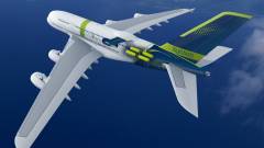Az Airbus hidrogénüzemű hajtóművet tesztel a világ legnagyobb utasszállító repülőgépen kép