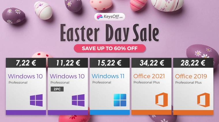 Windowst és Office-t is szerezhetsz olcsón a húsvéti leárazásban! bevezetőkép