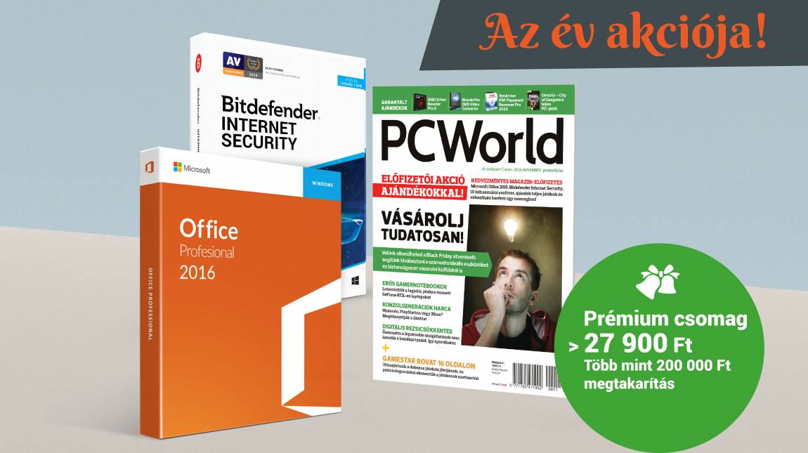 Teljes Microsoft Office és Bitdefender védelem a PC World előfizetőinek kép