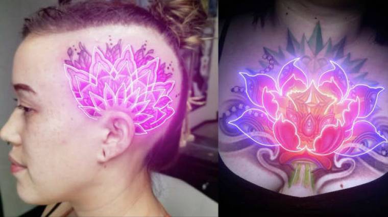 Elképesztően festenek a neon tetoválások, de ne rohanjatok ilyet varratni magatoknak kép