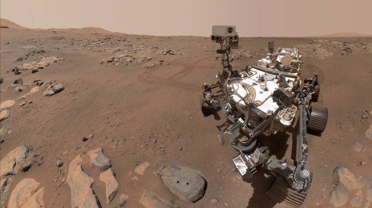 Ejtőernyőt fotóztak a Marson kép