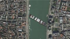 Itt egy app, amivel bárhol elakaszthatjuk a Szuezi-csatornában ragadt hajót kép