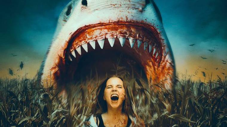 Kukoricásból támad a cápa a ZS-kategóriás horror, a Sharks of the Corn előzetesében kép