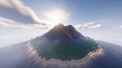 Így épült a Minecraft működő vulkánja kép