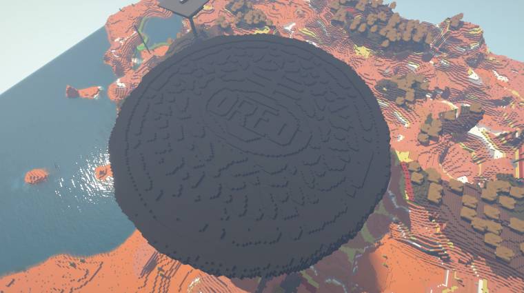 Napi büntetés: gigantikus Oreo kekszet építeni a Minecraftban nem túl hálás meló bevezetőkép