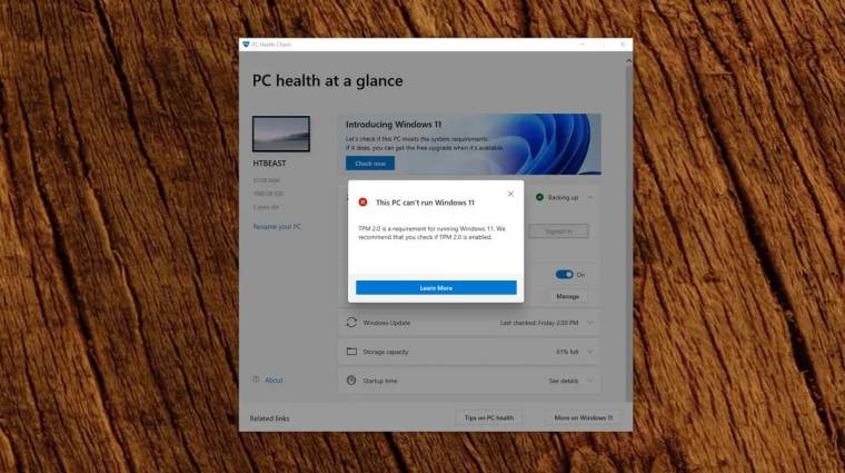 A Microsoft finomított a Windows 11 gépigényén, búcsúzik a gyűlölt PC Health Check is kép