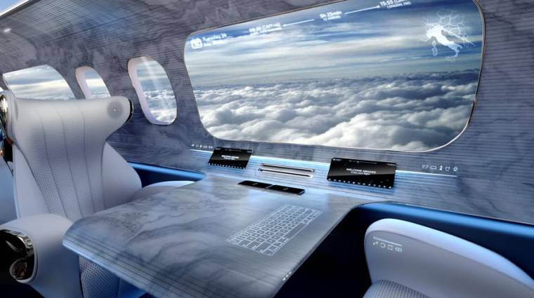 Ablakok helyett kijelzők – ilyen lenne a jövő repülőgépe? kép