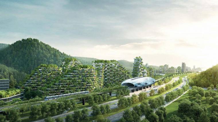 A Liuzhou Forest City harmincezer ember zöld otthona lesz majd (Fotó: Stefano Boeri Architetti)