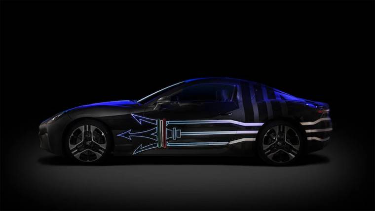 A Maserati GranTurismo Folgore lesz az olasz márka első tisztán elektromos hajtású autója (Fotó: Maserati)