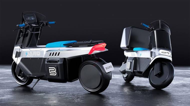 A Barq elektromos robogóját kifejezetten futárok számára fejlesztették (Fotó: Barq)