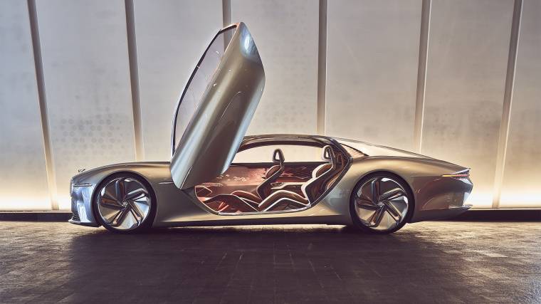 Ez még nem az elektromos modell, hanem a 2019-ben bemutatott EXP 100 GT koncepcióautó (Fotó: Bentley)