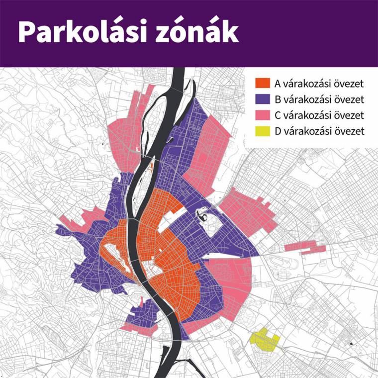 Budapesten egységesítenék a parkolási rendszert, négy zónát jelölnének ki (Fotó: Főpolgármesteri Hivatal)
