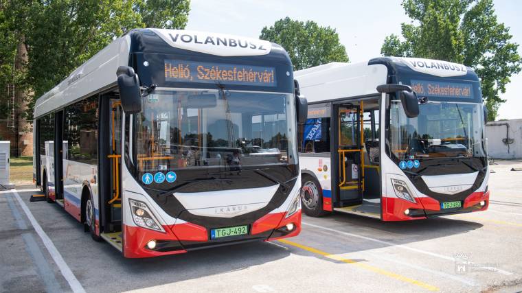 Az első elektromos Ikarus buszok Székesfehérváron közlekednek majd (Fotó: ÖKK Fehérvár/Simon Erika)