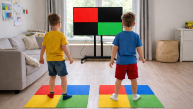 Ha a tévé előtt is szeretnéd megmozgatni a gyereked, néhány színes papír és egy YouTube-videó kell csak hozzá fókuszban