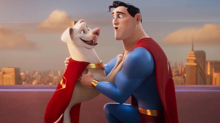 Dwayne Johnson kutyának öltözve, kiskutyával az ölében ment a DC Szuperállatok ligája premierjére bevezetőkép