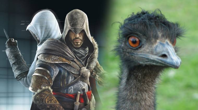 Twitteren keresi a Ubisoft azt az Assassin's Creed-rajongót, akinek játékát meg akarta enni egy emu bevezetőkép
