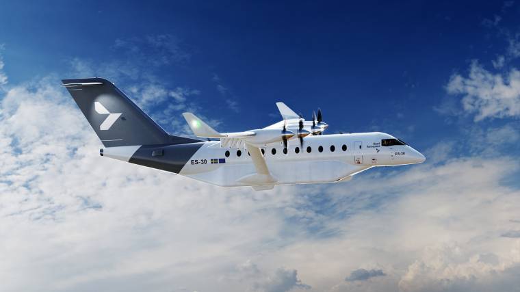 Az ES-30 elektromos repülőgép prototípusa 2026-ban repülhet először (Fotó: Heart Aerospace)