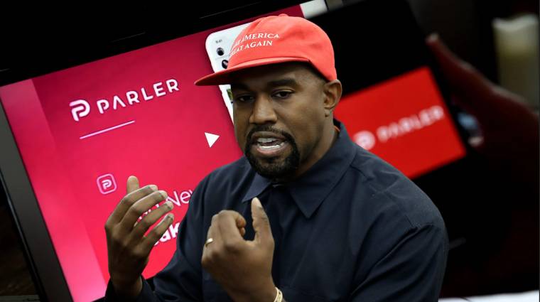 Kizárták a Twitterről, most Kanye West felvásárol egy konzervatív közösségi oldalt kép