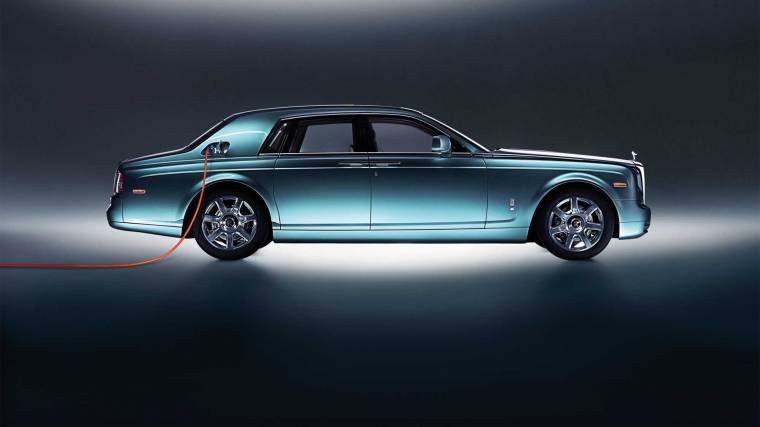 A Rolls-Royce 102 EX kísérleti elektromos autót 2011-ben mutatták be (Fotó: Rolls-Royce)