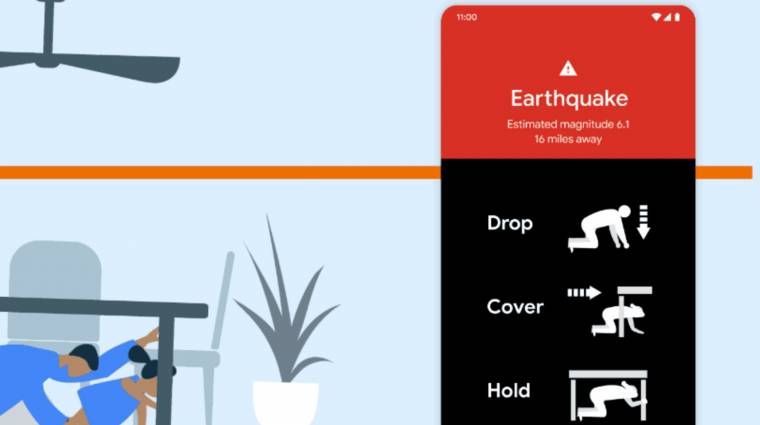Így figyelmeztet az Android a közelgő földrengésekre kép