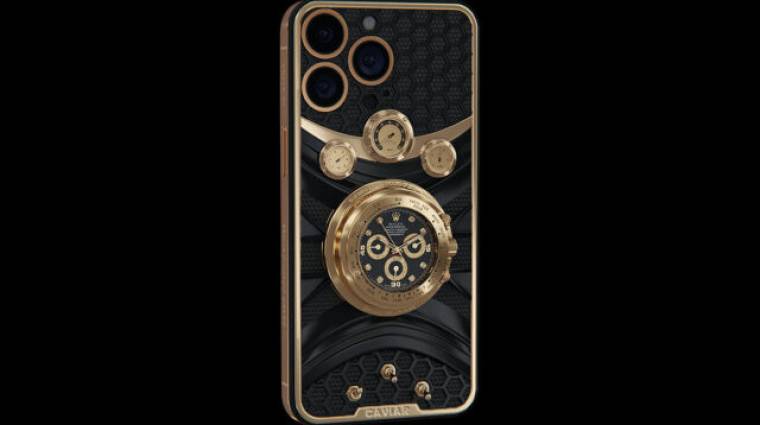 Közel 54 millió forintba kerül ez a beépített Rolexszel érkező iPhone 14 Pro kép