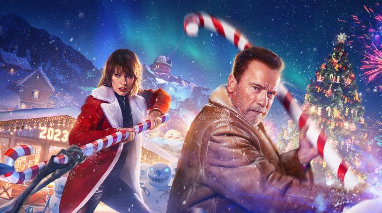 Karácsonyi háborúra készül Arnold Schwarzenegger és Milla Jovovich bevezetőkép