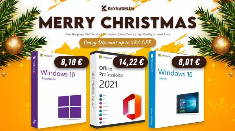 Extra olcsón szerezhetsz Windows vagy Office szoftvereket ebben a karácsonyi leárazásban kép