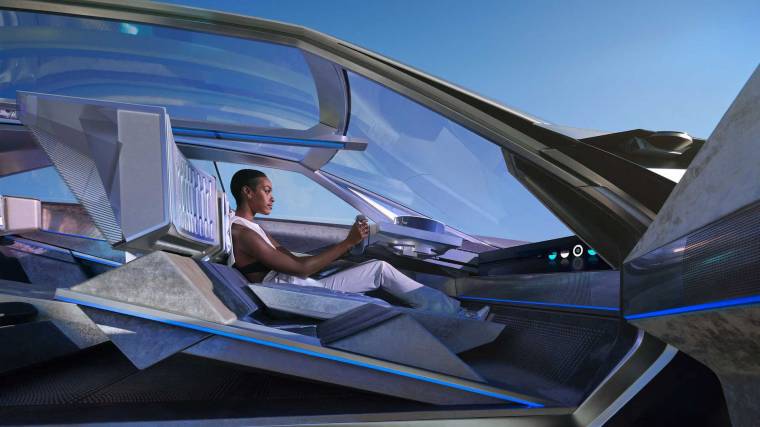 The interior could have come from any sci-fi spaceship (Photo: Peugeot)
