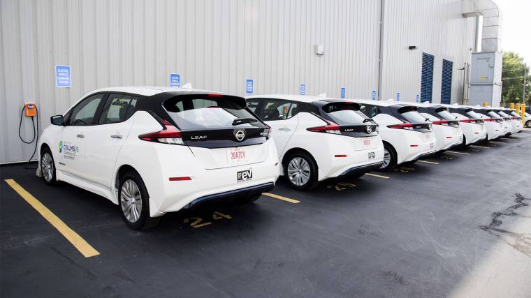 However, the cars themselves are also four-wheel energy storage (Photo: columbus.gov)