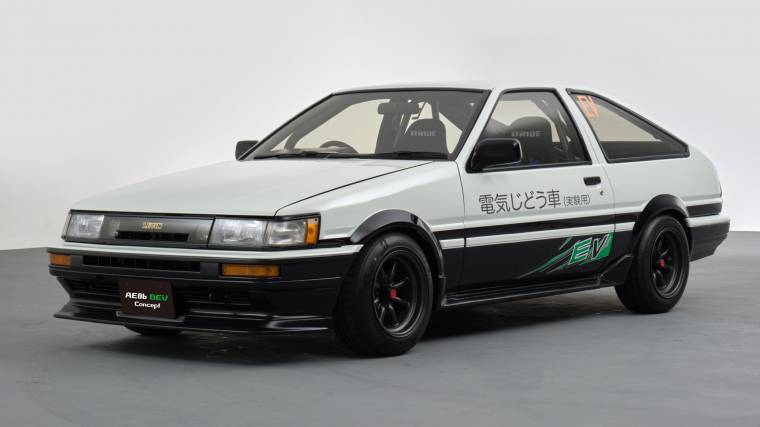 A Toyota AE86-ból épített akkumulátoros elektromos autó (Fotó: Toyota)