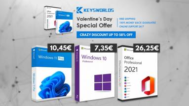 Valentin-napi kedvezmények: döbbenetesen olcsó Windows és Office szoftverek kép