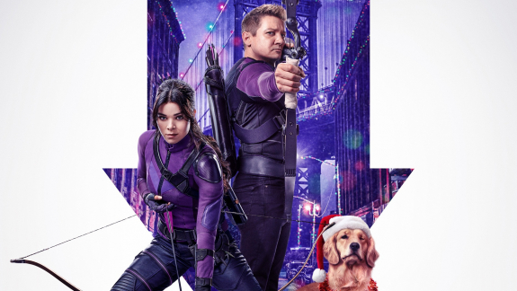 Jeremy Renner Sólyomszem-jelmezével üzenget, végre visszatérhet az MCU-ba kép