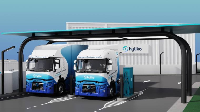 A Hyliko egy 44 tonnás vontatót és egy 26 tonnás teherautót dob majd piacra (Fotó: Hyliko)