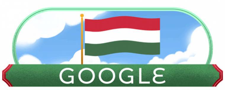 A Google keresőjében a magyar zászló gifként, animálva jelenik meg.