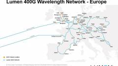 A Lumen 400G szolgáltatást indít szerte Európában üzleti ügyfeleknek – térkép kép