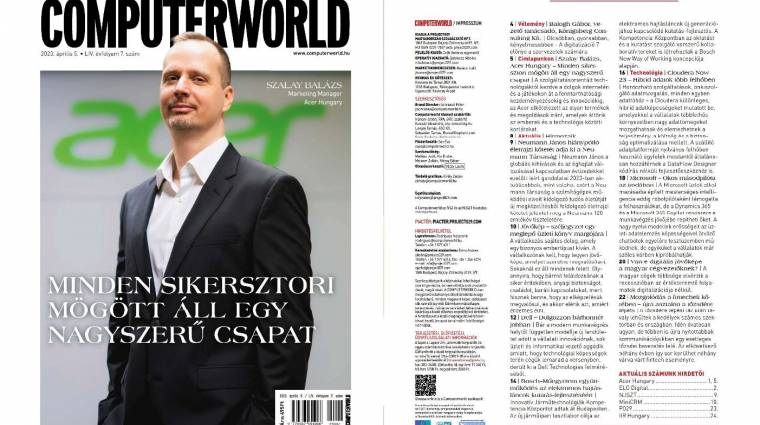 En nuestra portada: Balázs Szalay, Director de Marketing, Acer Hungría – Apareció Computerworld Lapozó