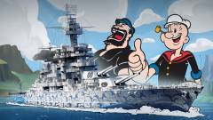 Popeye hadihajóra pattan, hogy megvédje az óceánokat kép