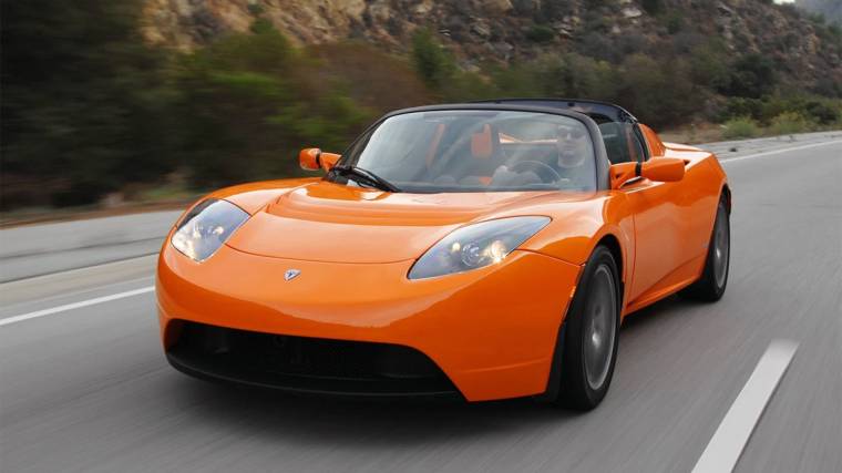 Az első generációs Tesla Roadster, Very Orange színben 
