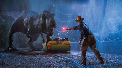 Ritkán látott fotó került elő az eredeti Jurassic Park forgatásáról kép