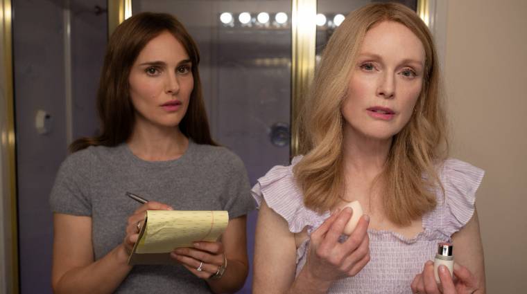 Natalie Portman and Julianne Moore compete for Oscars in the May promo