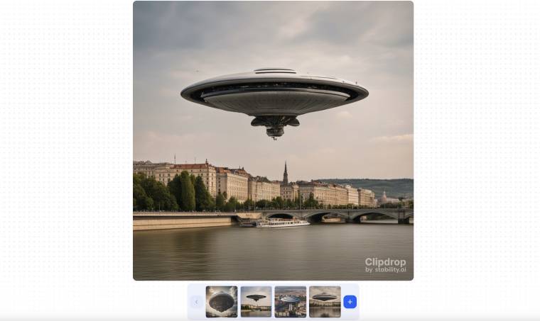 Egy gigantikus földönkívüli űrhajó Budapest felett