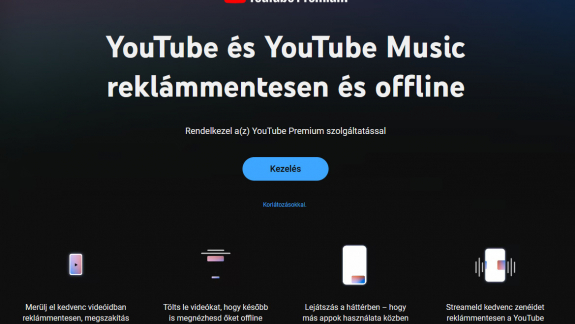 Az ingyenes YouTube végnapjait jelzi a másfél perces átugorhatatlan reklám kép
