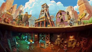 SteamWorld Build teszt - a robotfiúk a bányában dolgoznak kép
