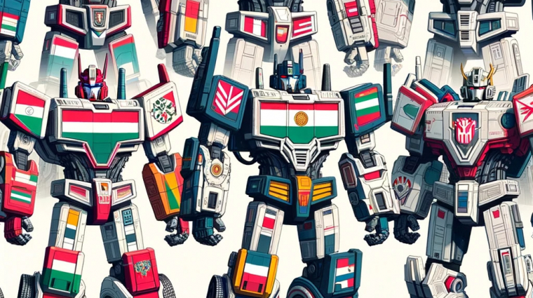 Az AI megálmodta, milyenek lennének a Transformers robotjai, ha országokról mintáznák őket bevezetőkép