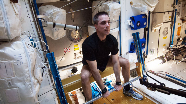 Elég kemény a Nemzetközi Űrállomás edzésprogramja, de ez az űrhajósoknak létfontosságú kép