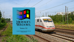 Van olyan vasúttársaság, ahol még mindig Windows 3.11-et használnak, és nem a MÁV az kép